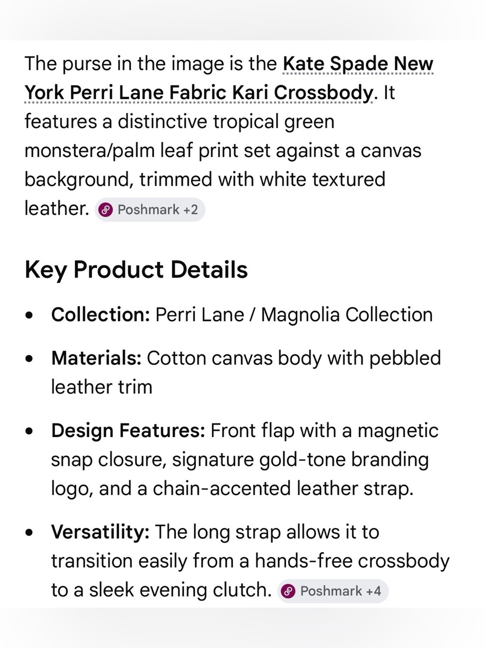 Kate Spade Perri Lane Fabric Kari Crossbody - Picture 13 of 13
